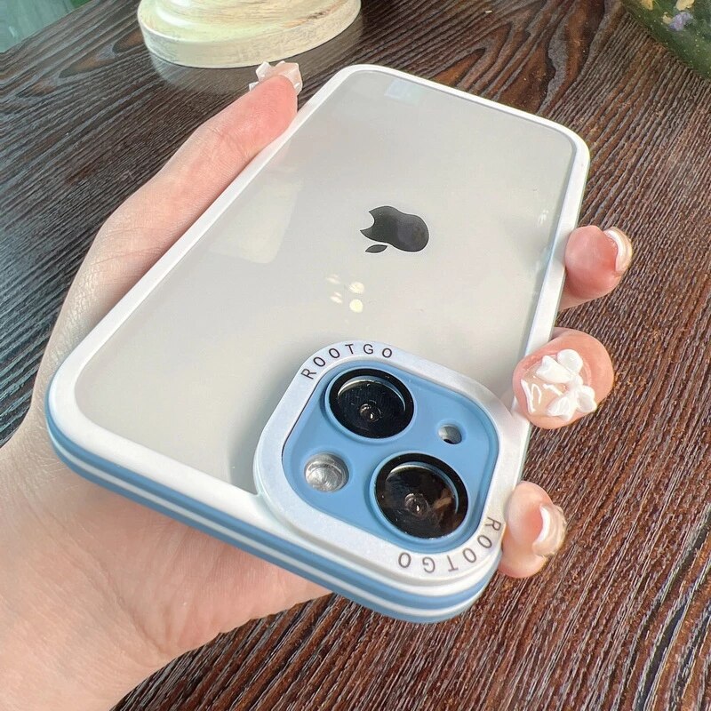 Root Transparent Polycarbonate Back Case Cover for iPhone