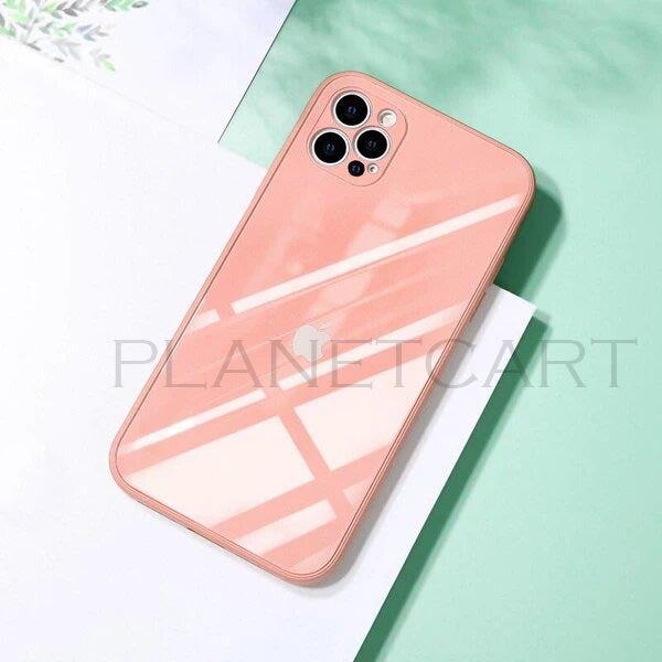 Special Edition Glossy Silicone Soft Edge Back Case with Camera Protection For iPhone 12