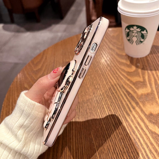 Astronaut Luxurious Gold Edge Back Case For iPhone 12 Pro