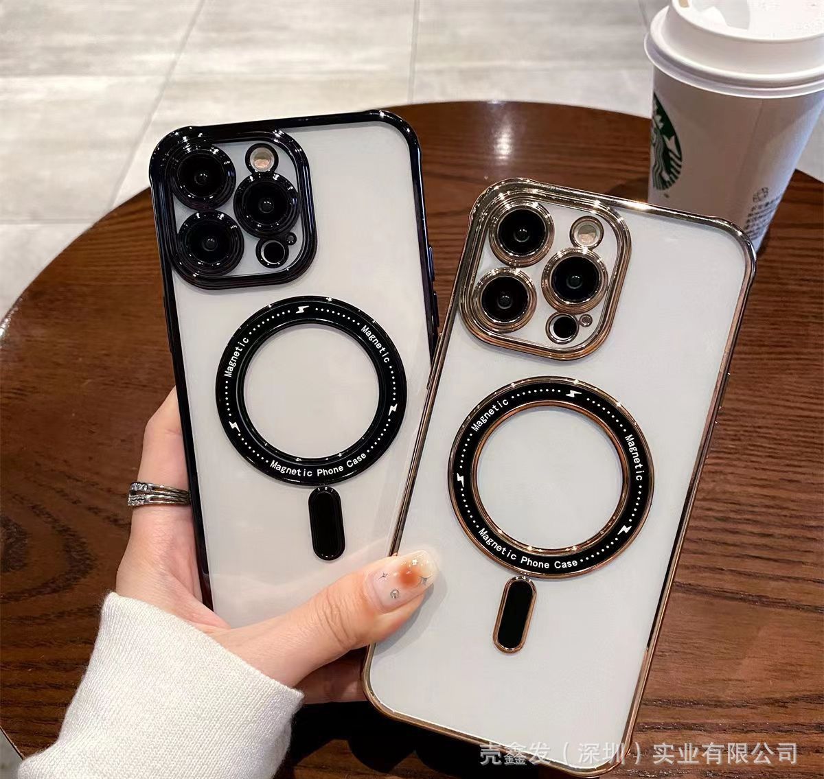 Premium Clear Poly-carbonate Case With Magsafe For iPhone 13 Pro Max