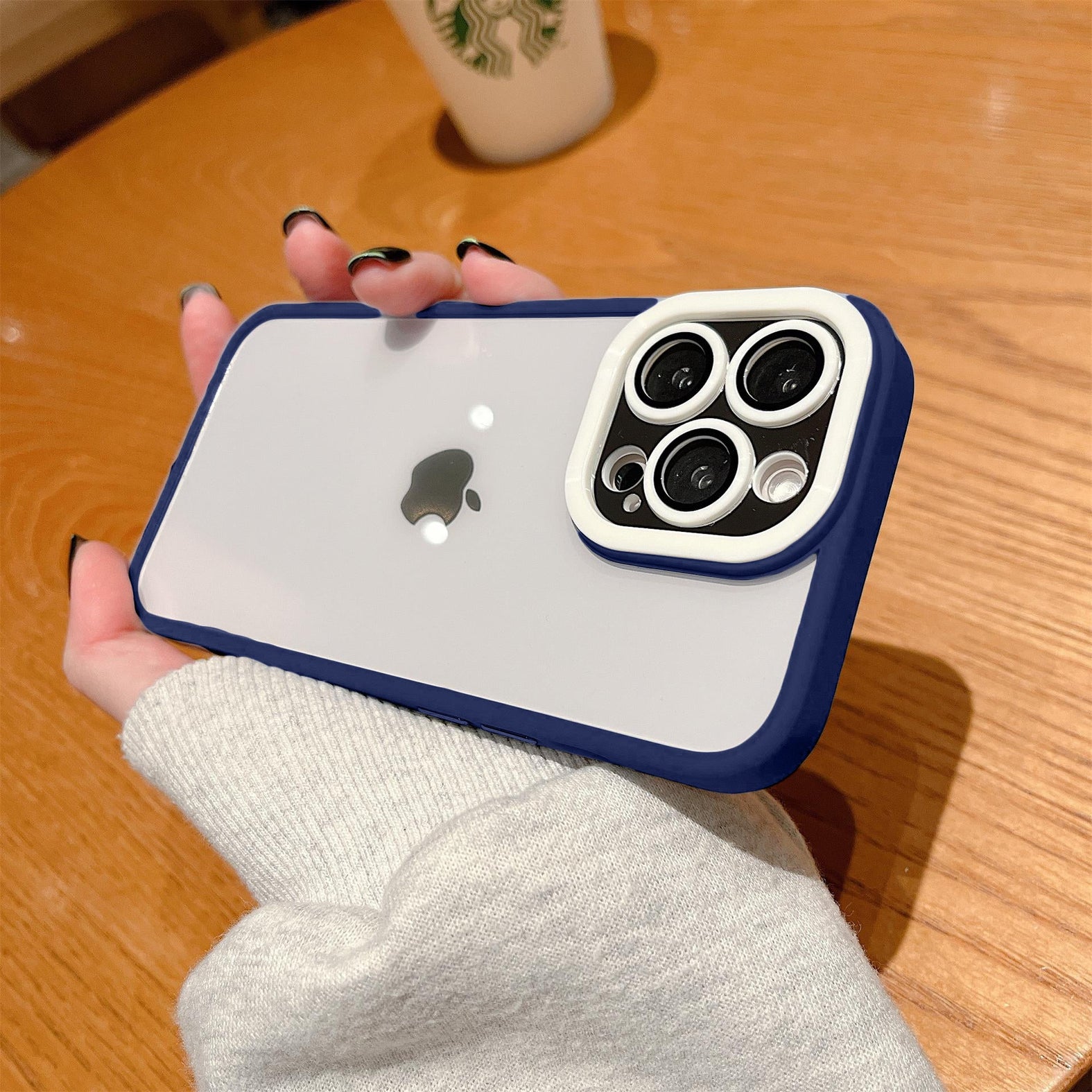 Premium Transparent Silicone Shockproof Camera Lens Protection Armor Bumper Back Case  for iPhone 13