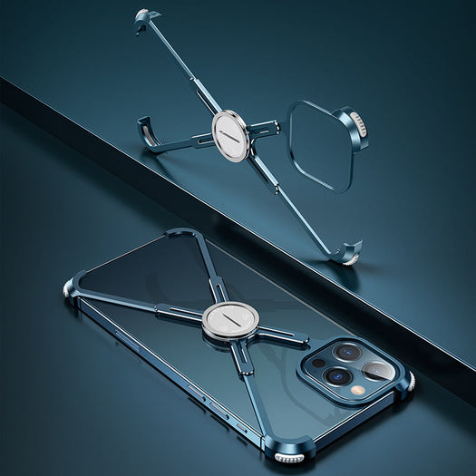 X-shaped Aluminum Metal Bumper Case for iPhone 13