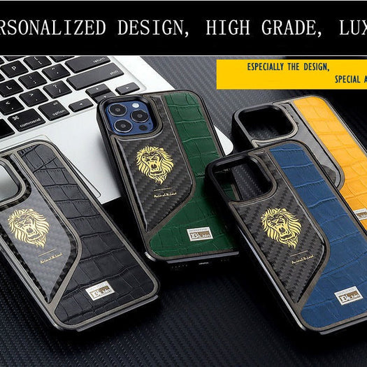 Belbin Genuine Leather Carbon Fiber Case For iPhone