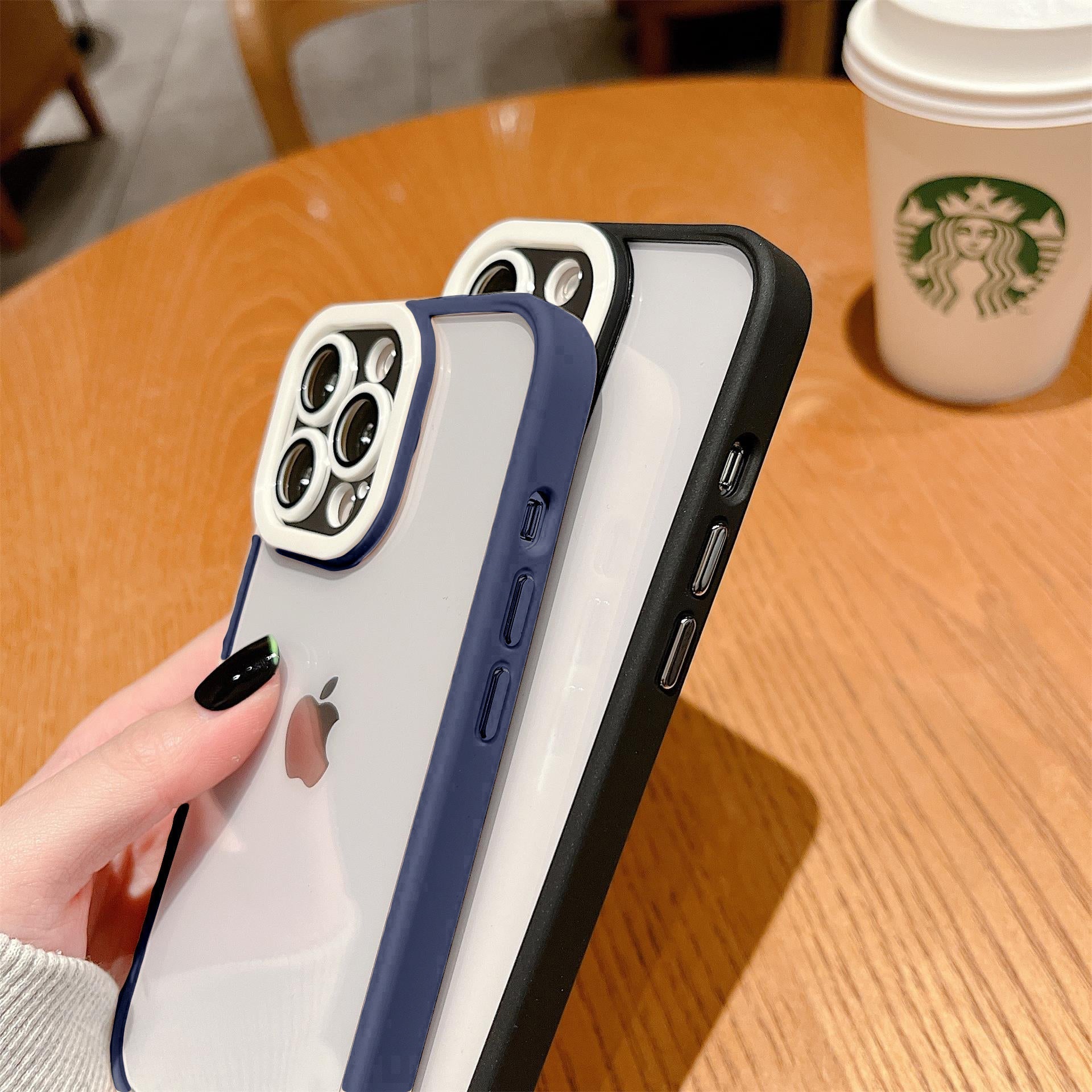 Premium Transparent Silicone Shockproof Camera Lens Protection Armor Bumper Back Case  for iPhone 15 Plus