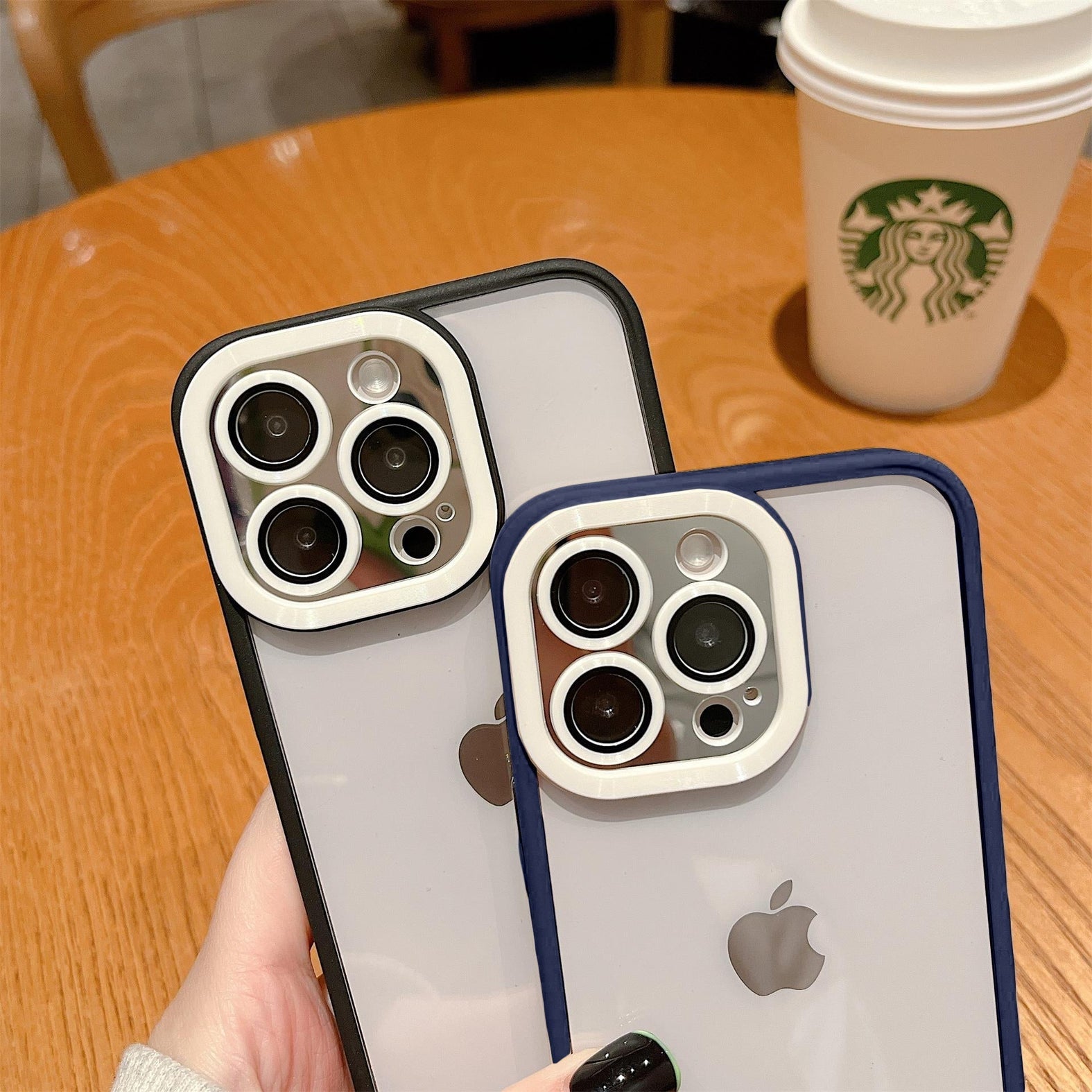 Premium Transparent Silicone Shockproof Camera Lens Protection Armor Bumper Back Case  for iPhone 15