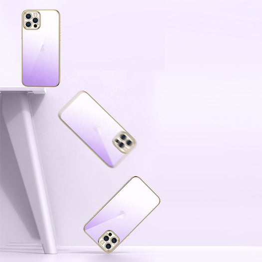 Premium Gradient Slim Soft Back Electroplated Glossy Bumper Case Cover for iPhone 13 Pro Max