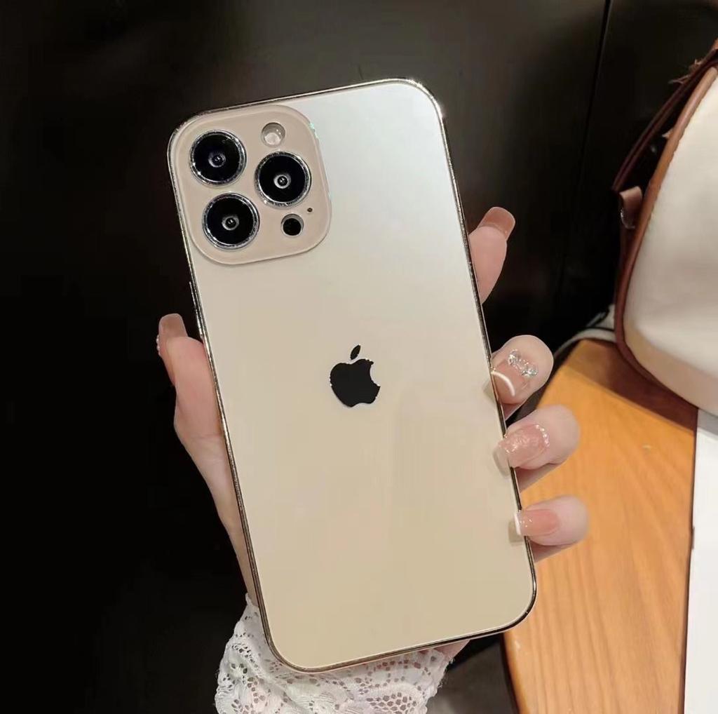 Orignal Glossy Premium Glass Back Case For iPhone 14