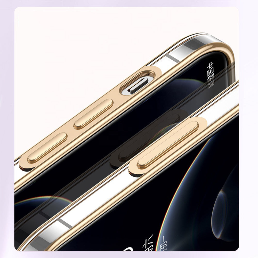 Premium Gradient Slim Soft Back Electroplated Glossy Bumper Case Cover for iPhone