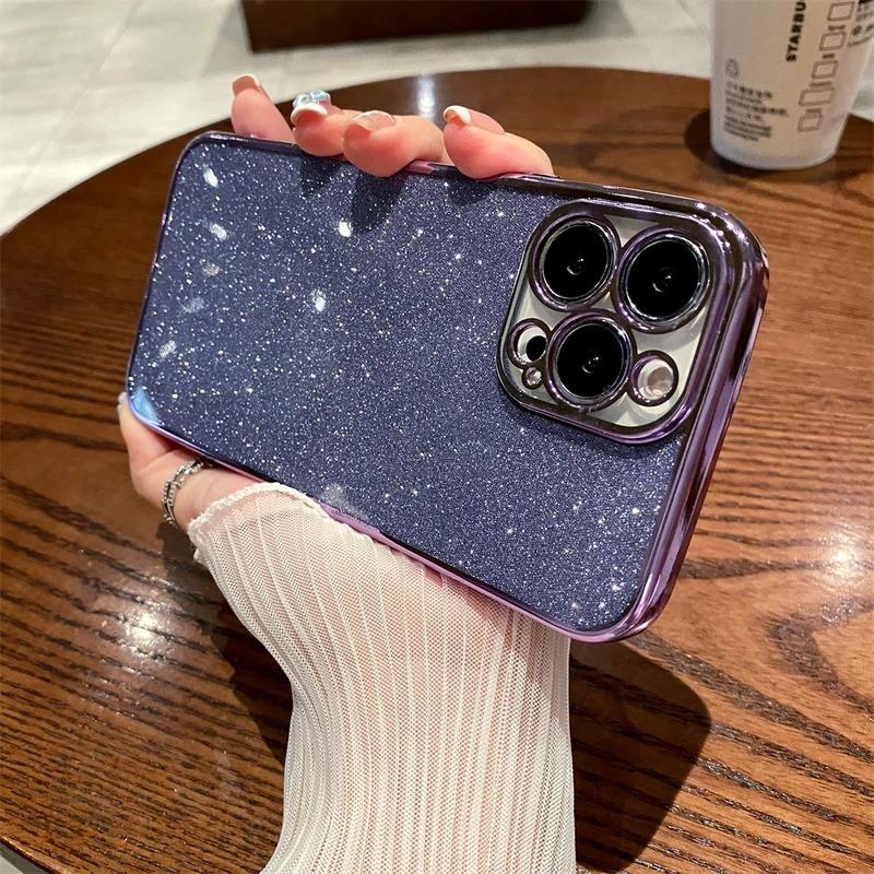 Luxury Glitter Transparent Bumper Back Case for iPhone