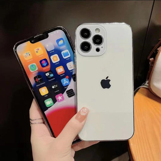 Orignal Glossy Premium Glass Back Case For iPhone 14 Pro Max