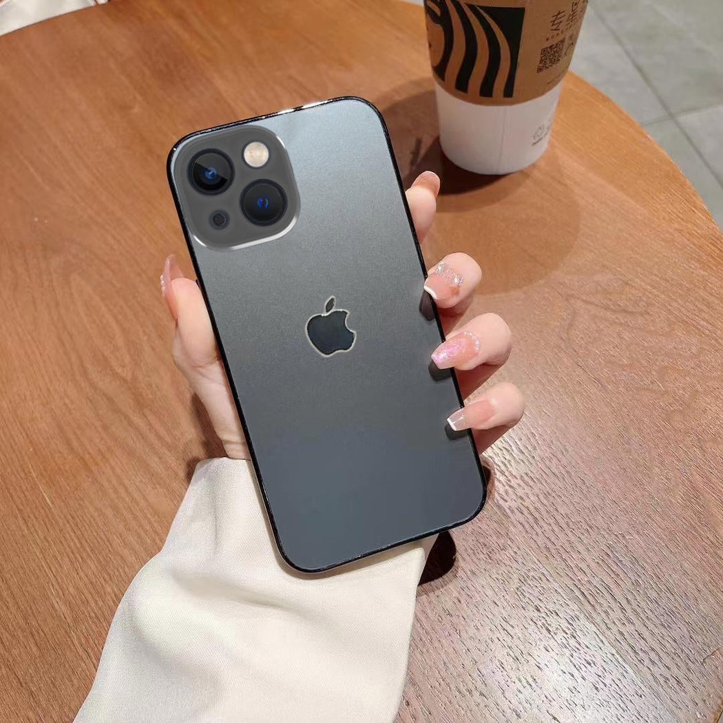 Orignal Glossy Premium Glass Back Case For iPhone 13