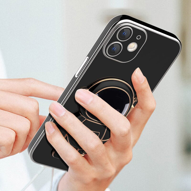 Astronaut Luxurious Gold Edge Back Case For iPhone 12 Series