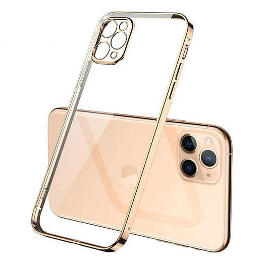 Luxury Square Silicon Clear Case With Camera Protection For iPhone 13 Series - planetcartonline