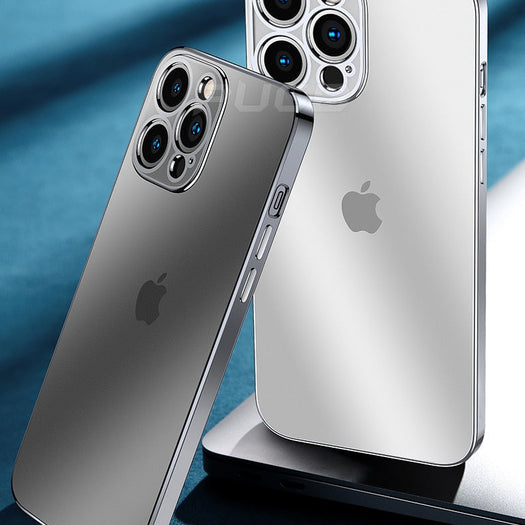 Luxury Square Silicon Clear Back Case With Camera Protection For iPhone 11 Pro Max - Premium Cases