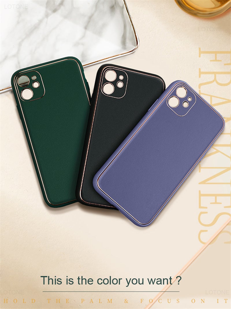 Swag Leather Textured Silicon Case For iPhone 12 Pro Max