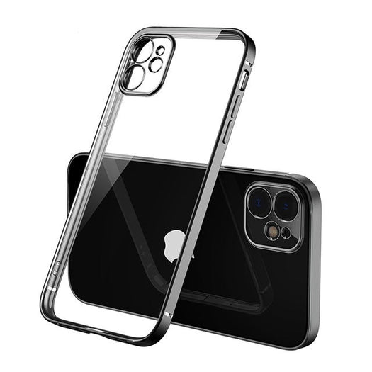The Luxury Square Silicon Clear Case With Camera Protection For iPhone 13 Pro Max - planetcartonline