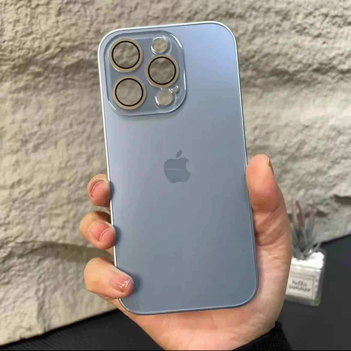 Glossy Ultra Thin Electroplated Camera Lens Protection For iPhone 16 Pro Max