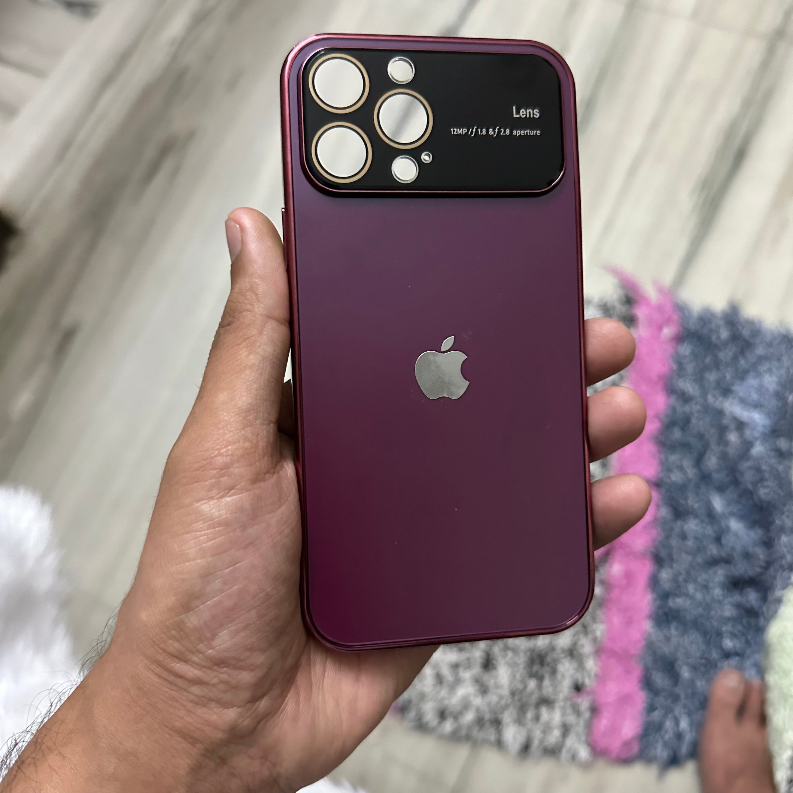 New design Lens Glass Case For iPhone 15