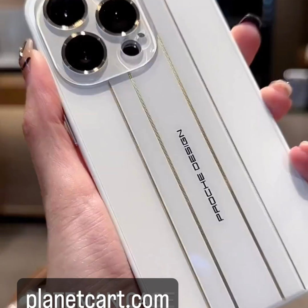 Porsche Glass Case For iPhone 15 Pro