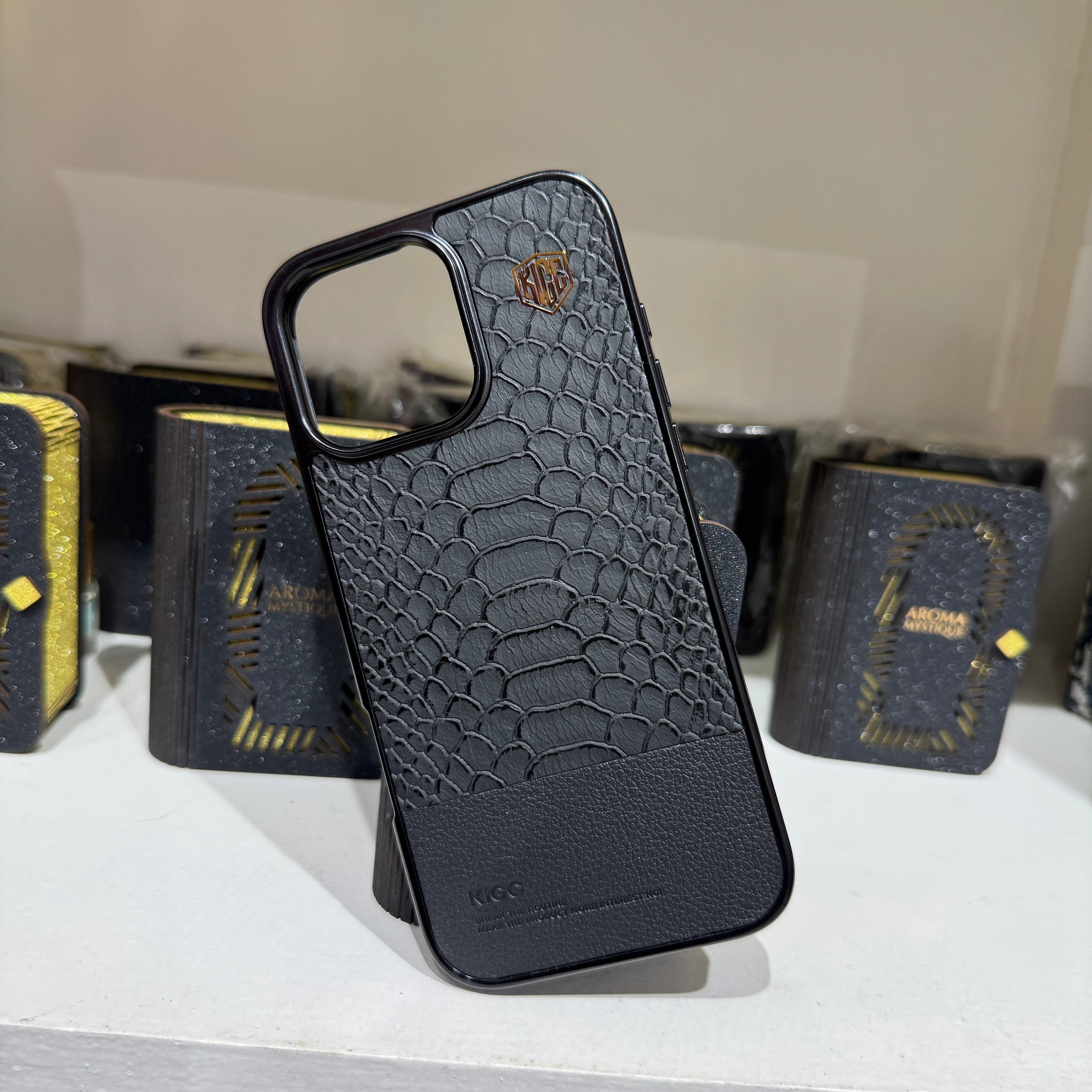 Crocodile Vegan Leather Case For iPhone