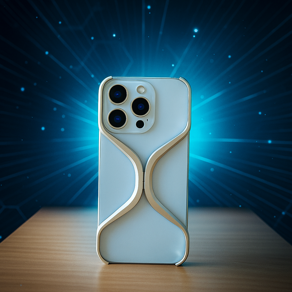 Titanium X- Shape Rimless Cover For iPhone 16 Pro