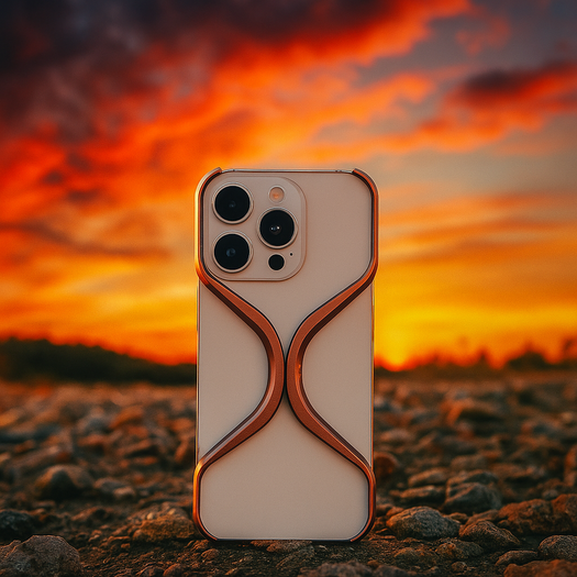 Titanium X- Shape Rimless Cover For iPhone 16 Pro