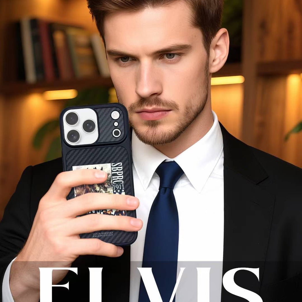 Carbon Fiber Elvis Santa Barbara Case For iPhone 17 Series