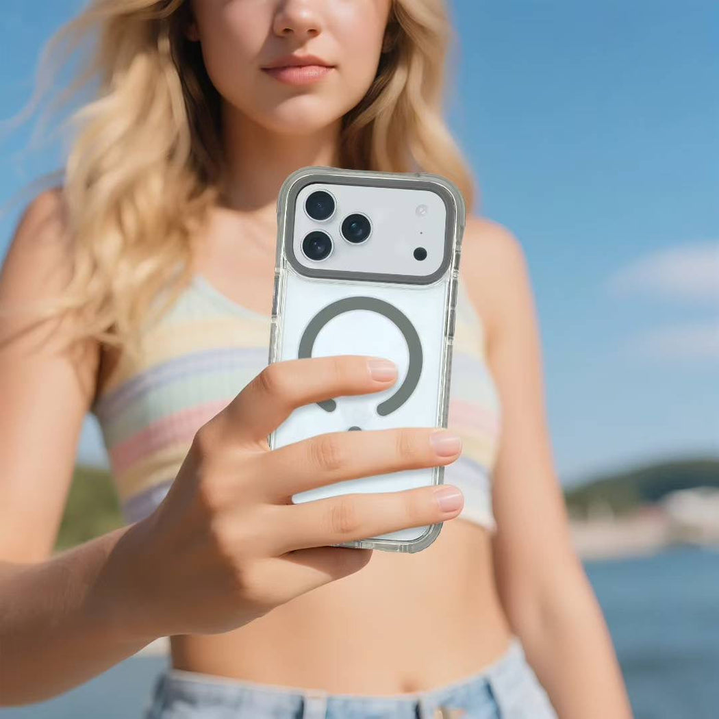 Anti Yellow Transparent Rebecca Santa Barbara Case For iPhone 17 Series