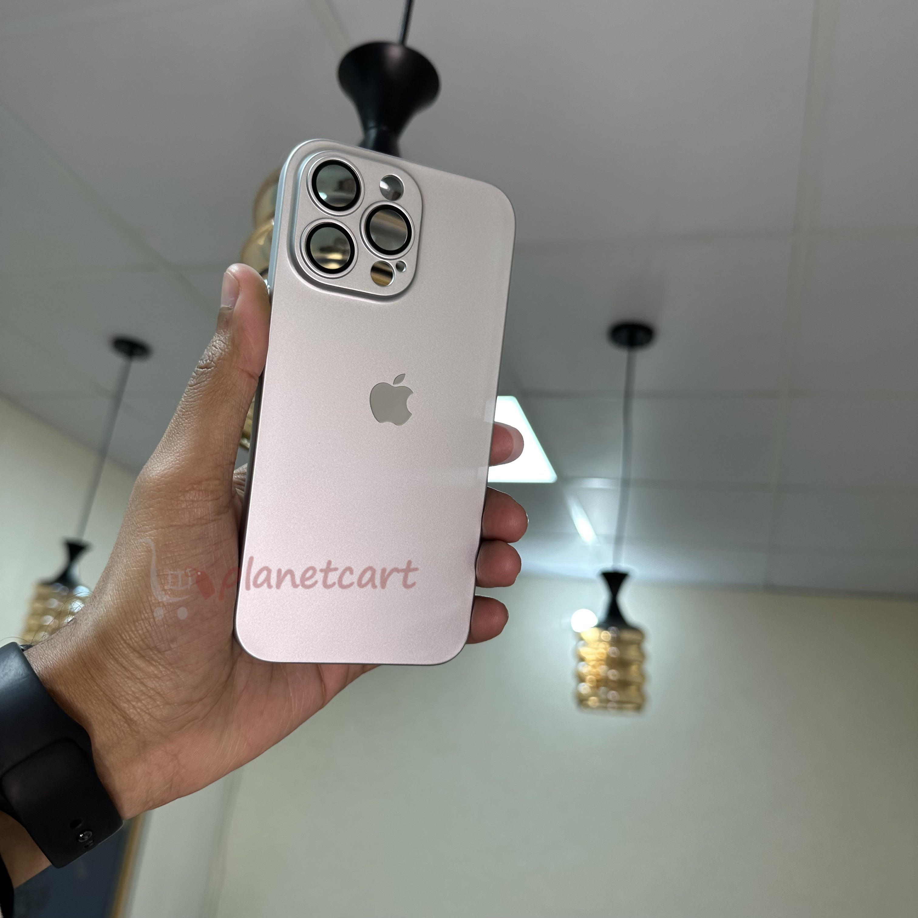 Luxurious Matte Thin Back Case With Shinning Logo For iPhone 14 Pro