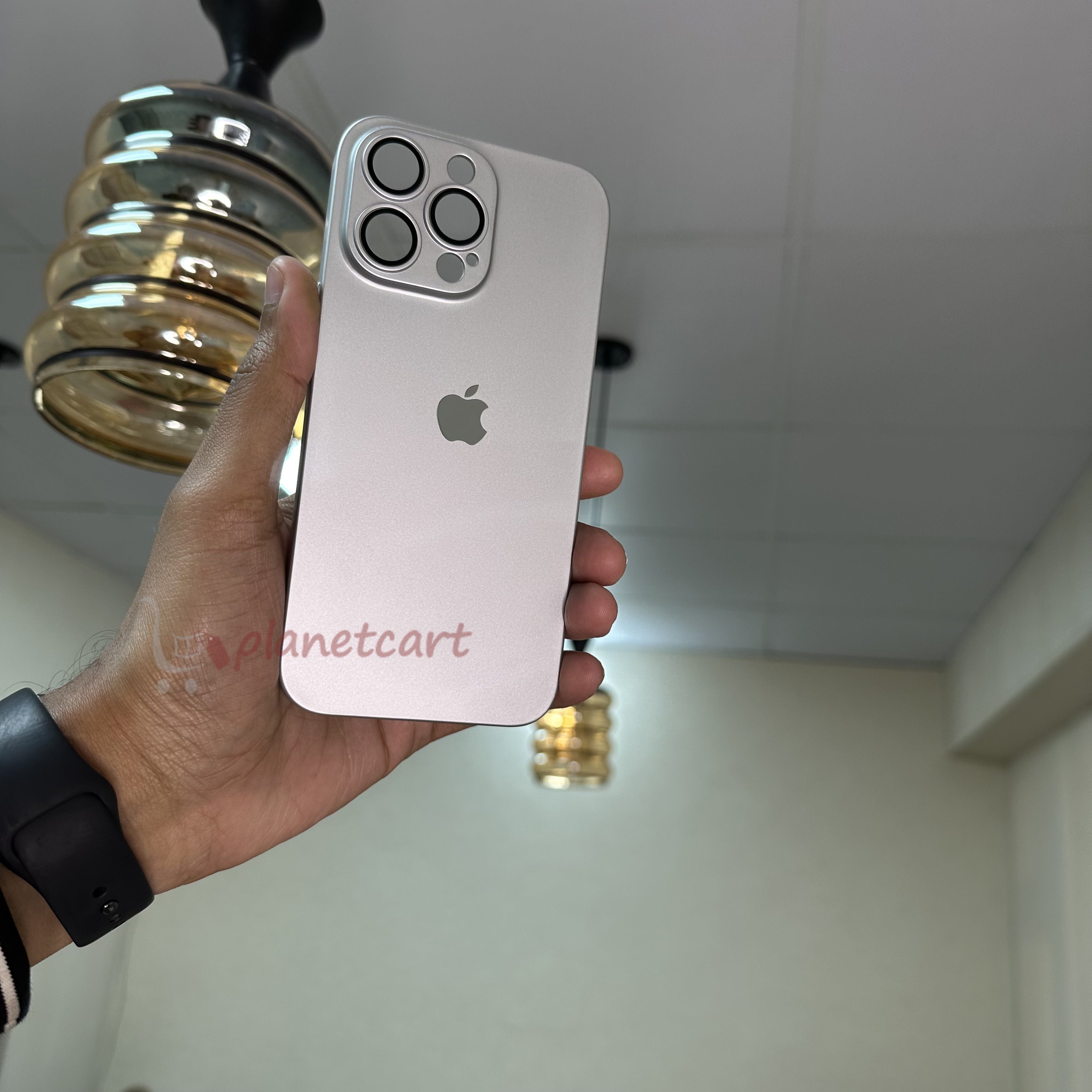 Luxurious Matte Thin Back Case With Shinning Logo For iPhone 16 Series