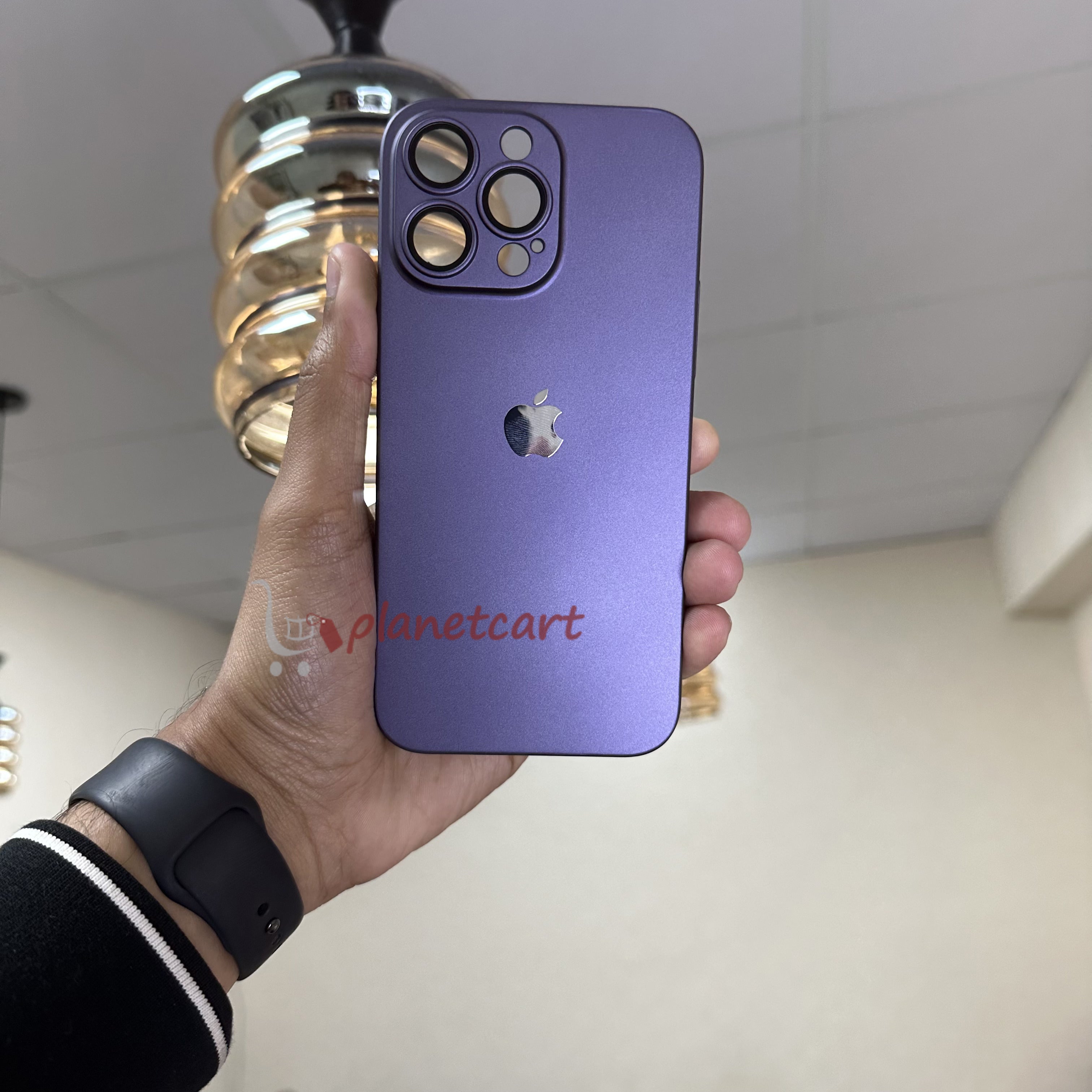 Luxurious Matte Thin Back Case With Shinning Logo For iPhone 14 Pro