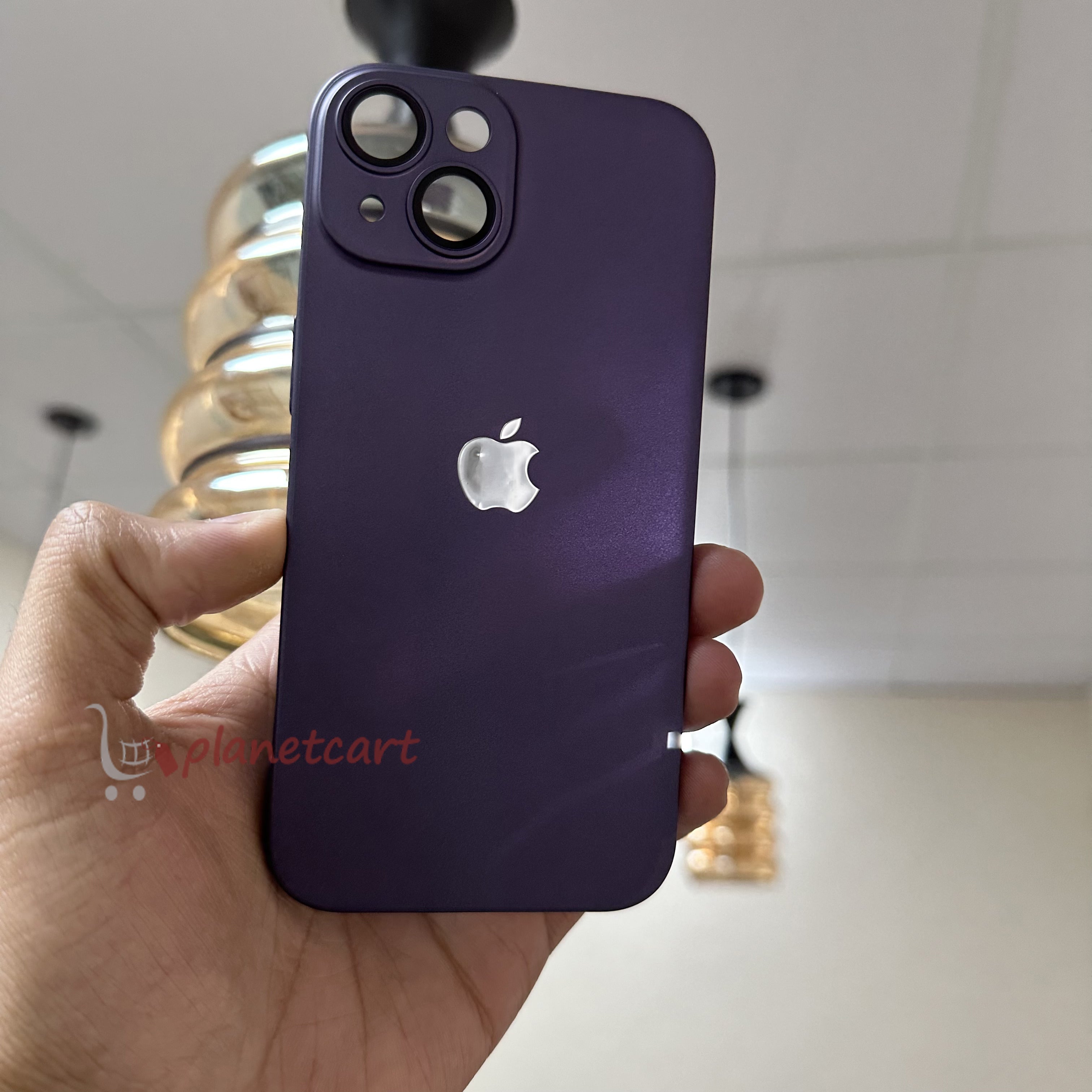 Luxurious Matte Thin Back Case With Shinning Logo For iPhone 13 Pro