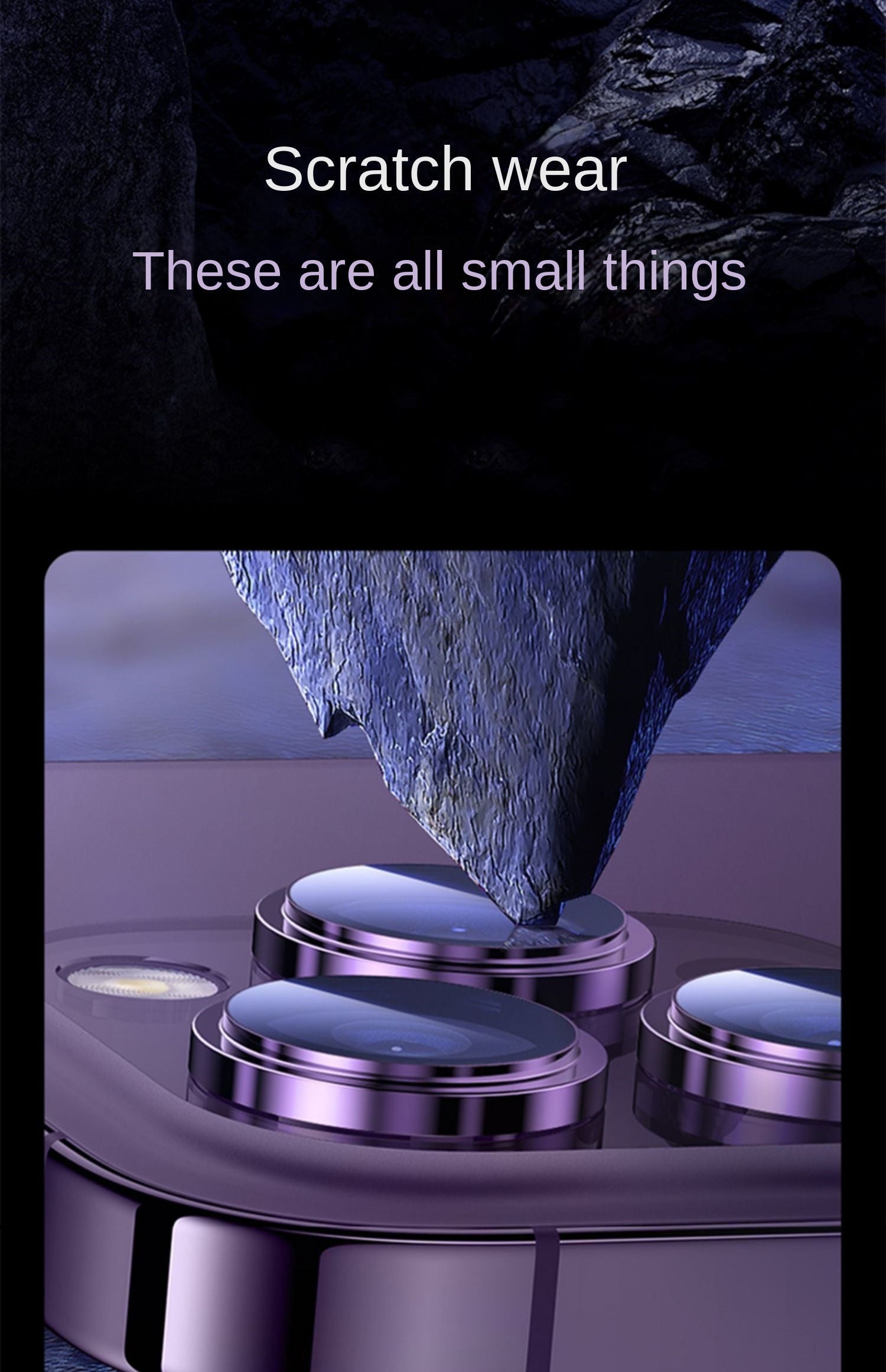 Ring Metal Camera Lens Protector Glass For iPhone 14 Pro Max