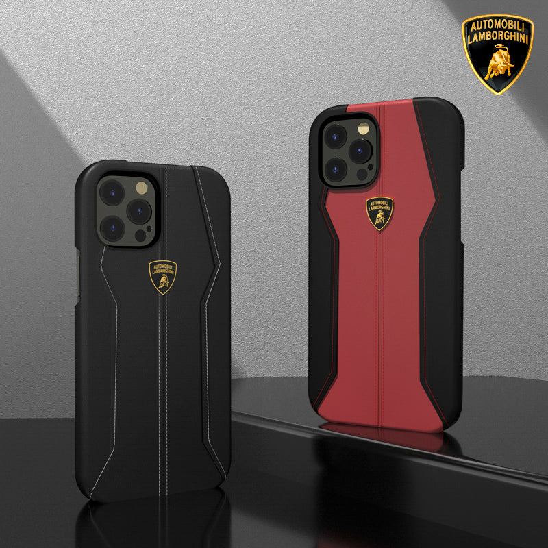 Huracan D1 Genuine Leather Lamborghini Case for Apple iPhone 14 Pro