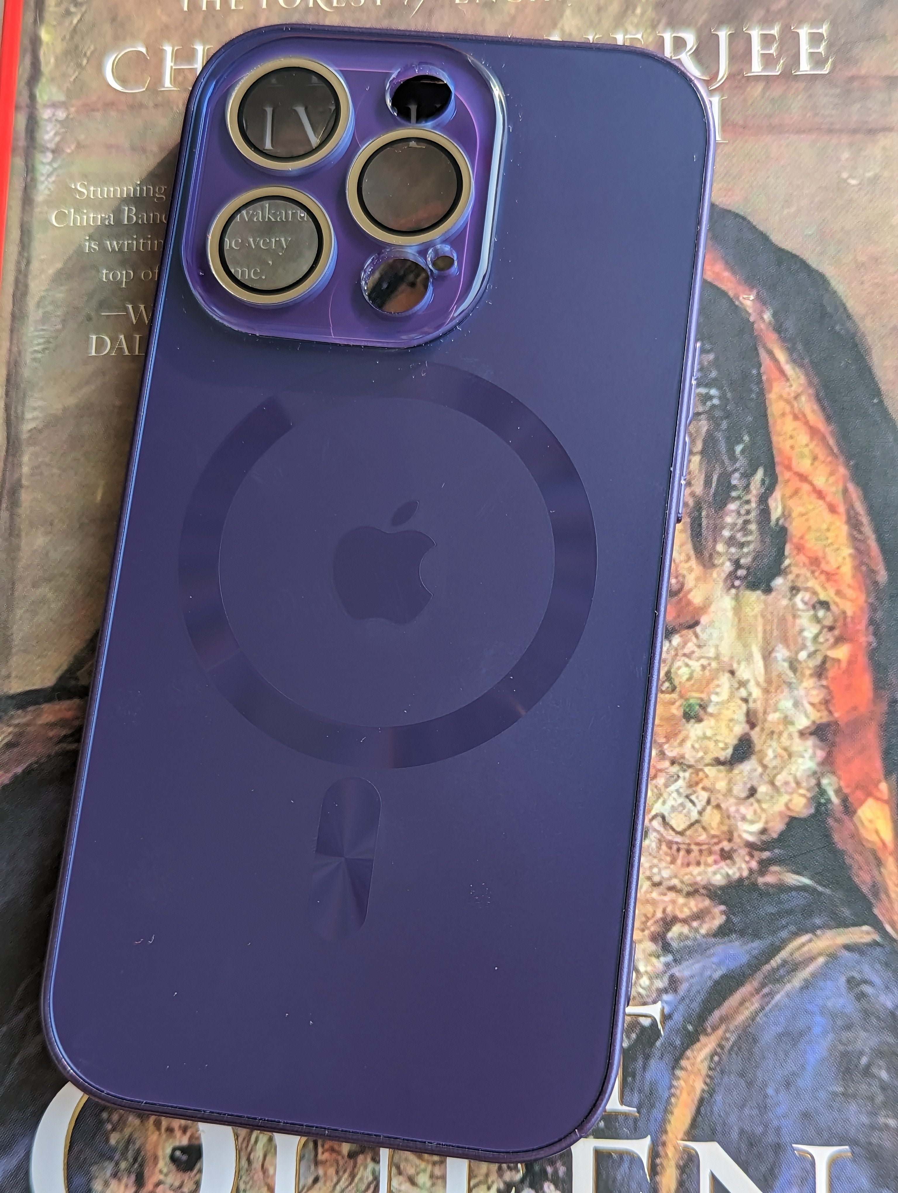 Glossy Electroplated Camera Lens Protection Magsafe Case For iPhone 14