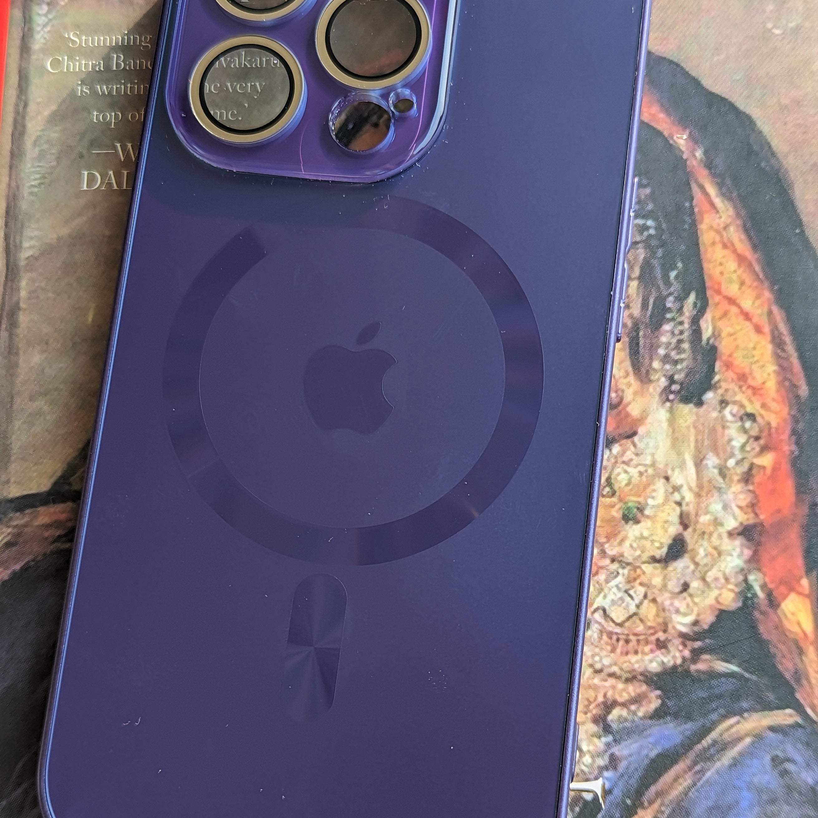 Glossy Electroplated Camera Lens Protection Magsafe Case For iPhone 14 Pro