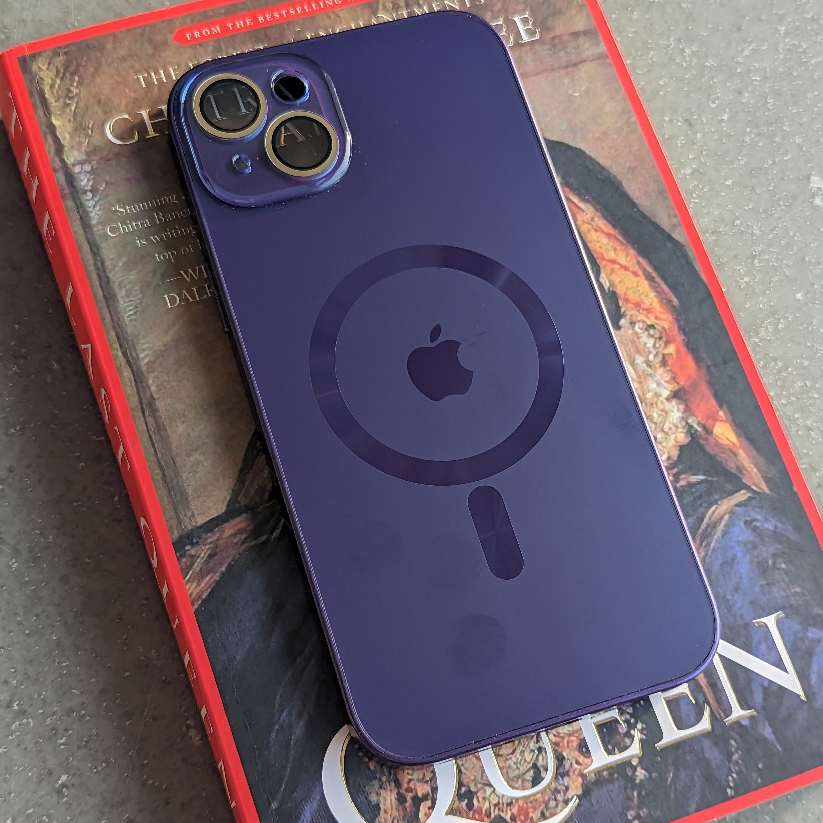 Glossy Electroplated Camera Lens Protection Magsafe Case For iPhone 14