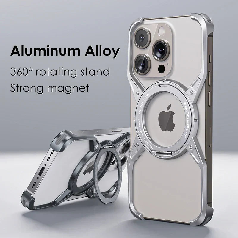 Aluminum Rimless Cover For iPhone 16 Pro Max