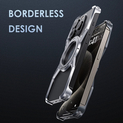 Aluminum Rimless Cover For iPhone 16 Pro