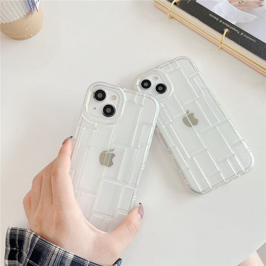 3D Silicone High Elastic line stripe design Case For iPhone 14 Plus
