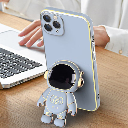 Astronaut Luxurious Gold Edge Back Case For iPhone 12 Pro Max