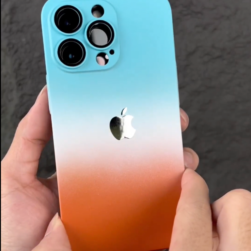 Premium Matte Polycarbonate Multicolour Case With Logo For iPhone 13 Series