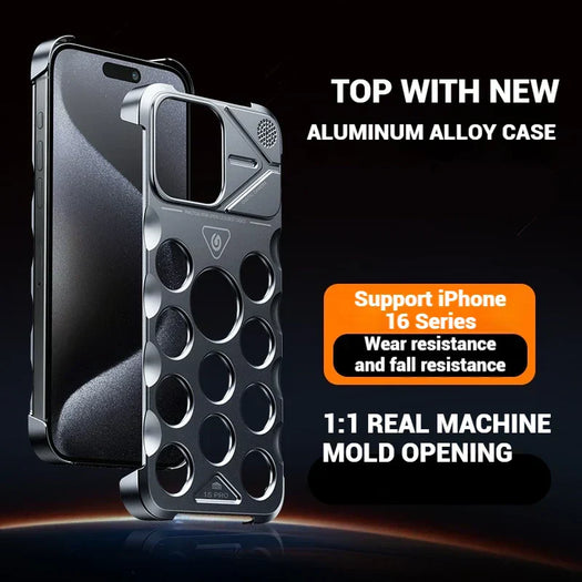 Metal Large Hollow Cover For iPhone