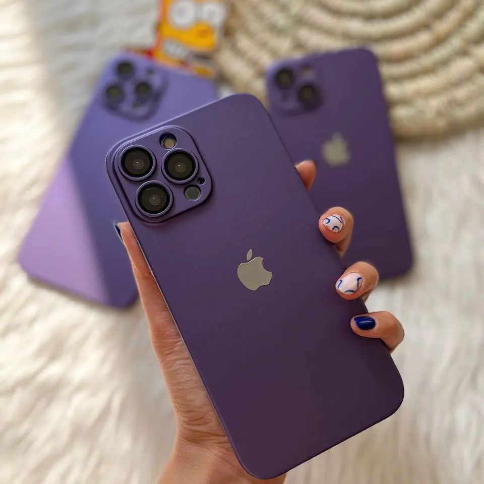 Luxurious Matte Thin Back Case With Shinning Logo For iPhone 14 Series