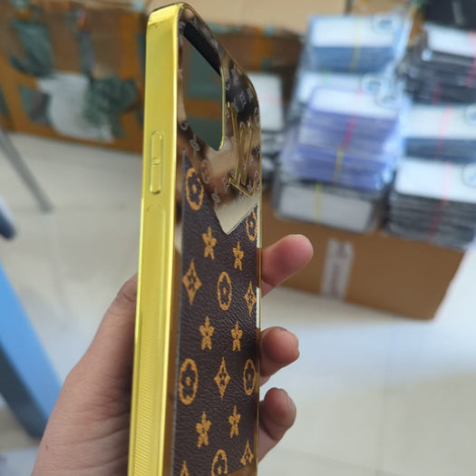 Premium Golden Luxury Back Case For iPhone 12 Pro Max