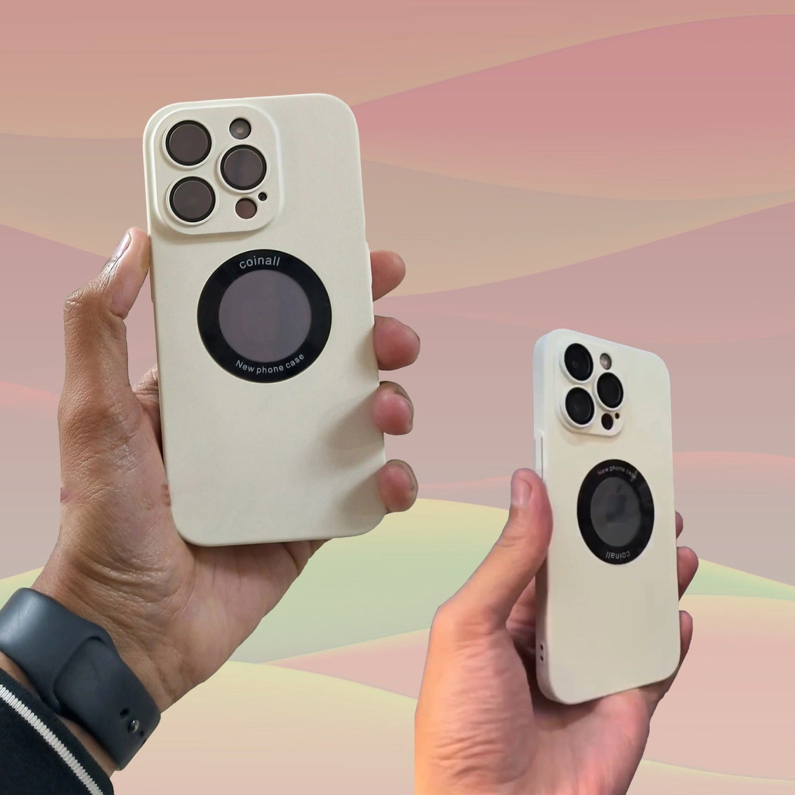 Luxury Matte Polycarbonate Logo Visiblility Case For iPhone 14 Series