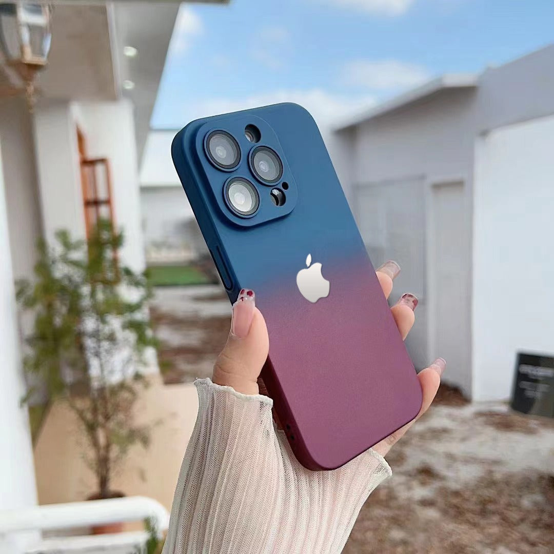 Premium Matte Polycarbonate Multicolour Case With Logo For iPhone 13 Pro Max