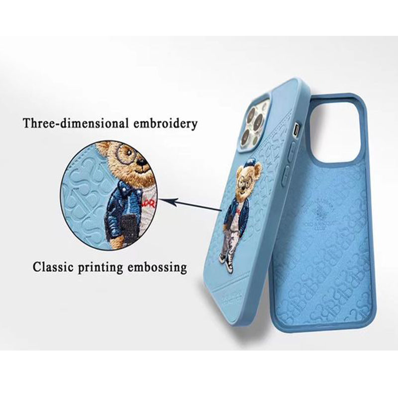 Santa Barbara Crete Series Polo Bear Genuine Leather Case For iPhone 13 Pro Max