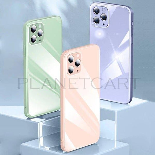 Special Edition Glossy Silicone Soft Edge Back Case with Camera Protection For iPhone 11 Pro