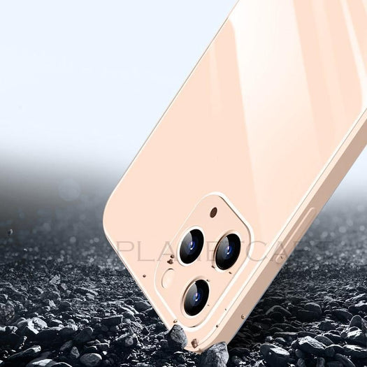 Special Edition Glossy Silicone Soft Edge Back Case with Camera Protection For iPhone 12 Pro